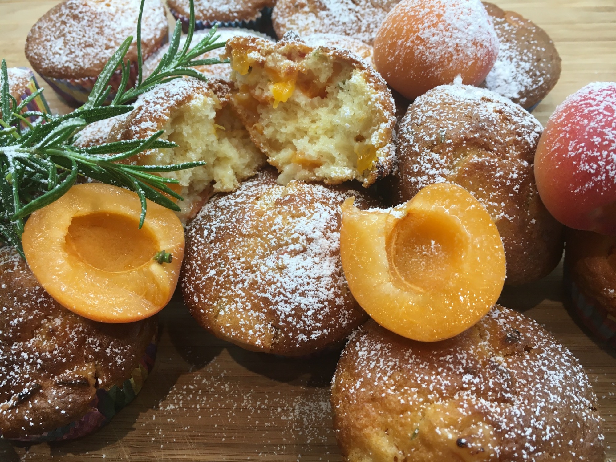 Aprikosen – Rosmarin – Muffins – Foodtalkapp